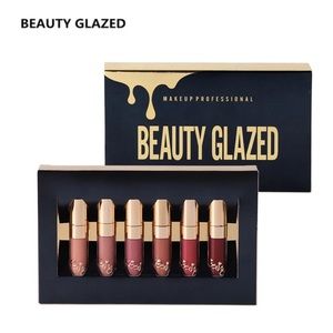 Beauty Glazed 6PCS Matter Lipstick Lip Gloss